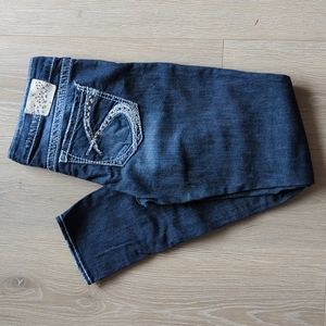 Silver jeans Akio skinny dark wash regular rise 27/31
